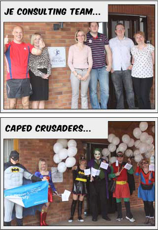 JE Consulting team or caped crusaders?